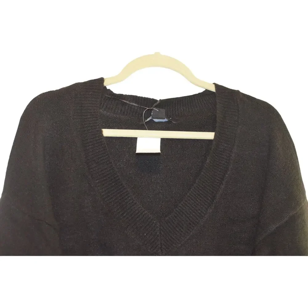 Sanctuary Women's Easy Breezy V-Neck Pullover Sweater In Black